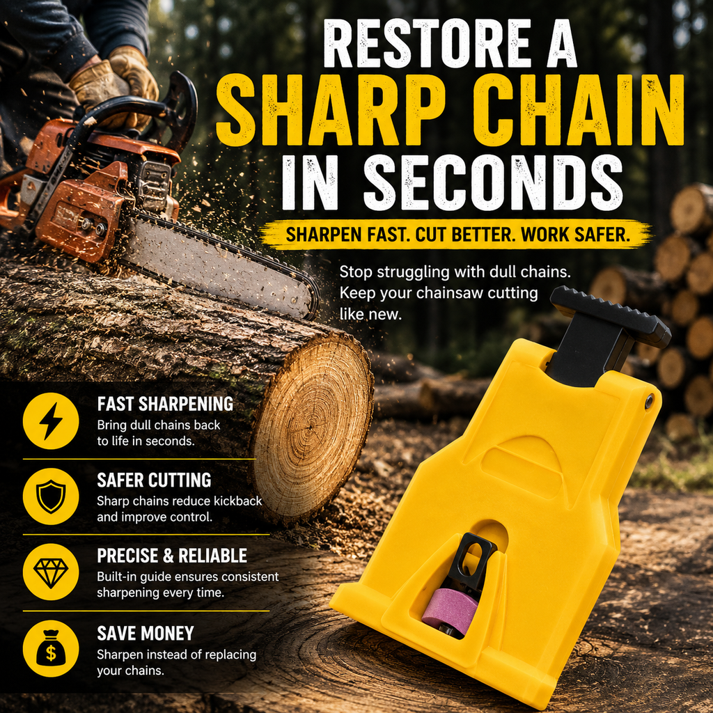 🔥Chainsaw Chain Sharpener Kit | Fast Portable Saw Chain Sharpening Tool