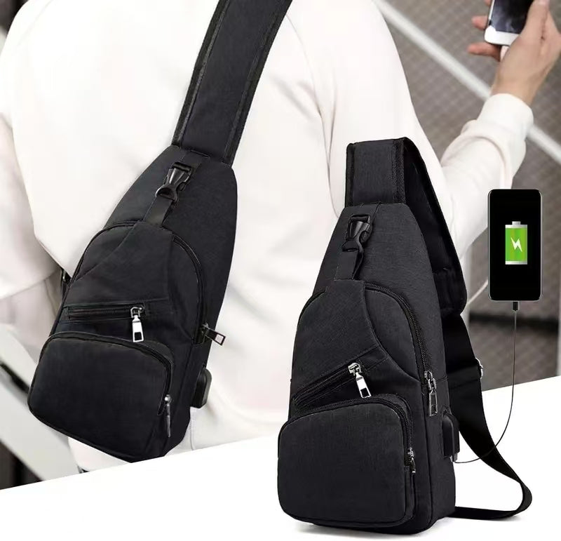 🔥Men's Waterproof Oxford Sling Chest Bag for Travel & Daily Use