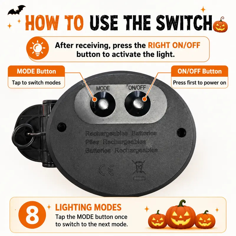 🎃 Pumpkin Solar Stake Lights 4PCS – Halloween Outdoor Yard Decor