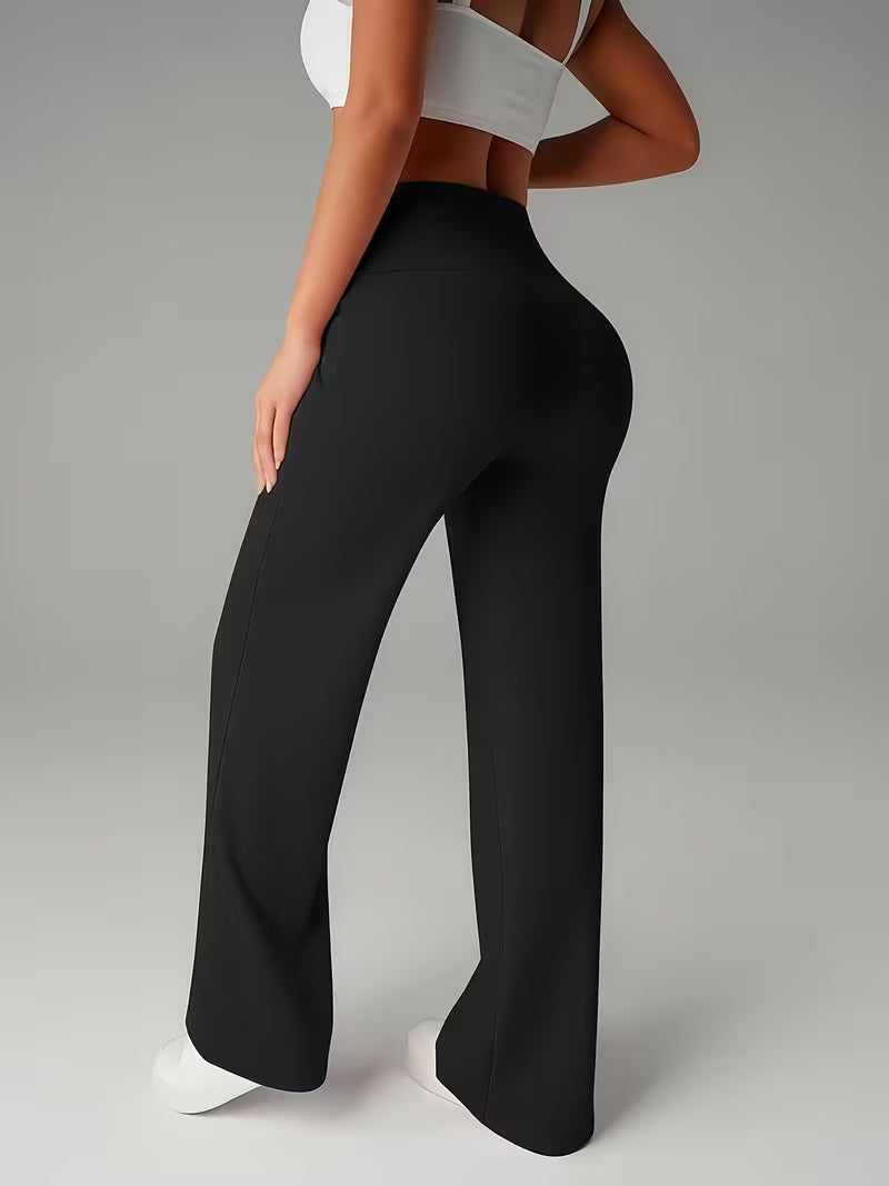 👖 Valeria Pants – High-Waisted, Office & Gym, Stretch, Flattering Fit