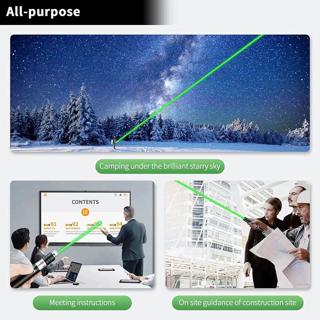 🔥High-Power Tactical Green Laser Pointer