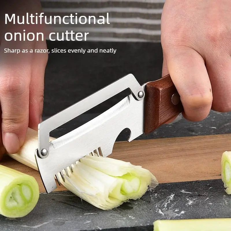 ❤️‍🔥Wooden-Handled Stainless Steel Sharp Peeler with Built-In Bottle Opener