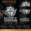 U.S. Navy Special Edition Metal Vehicle Badge