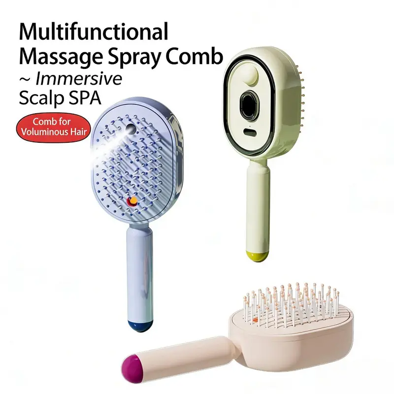 🎁2026 Hot Sales 50% OFF-⚡Electric Spray Air Cushion Massage Comb