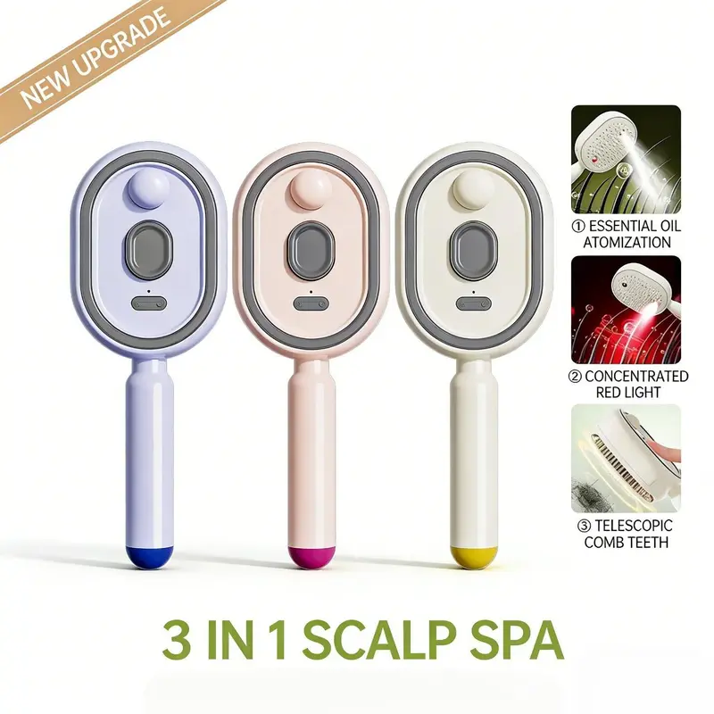 🎁2026 Hot Sales 50% OFF-⚡Electric Spray Air Cushion Massage Comb
