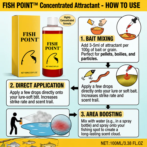 🐟Concentrated Fish Attractant Liquid – Fast-Acting Red Worm Formula