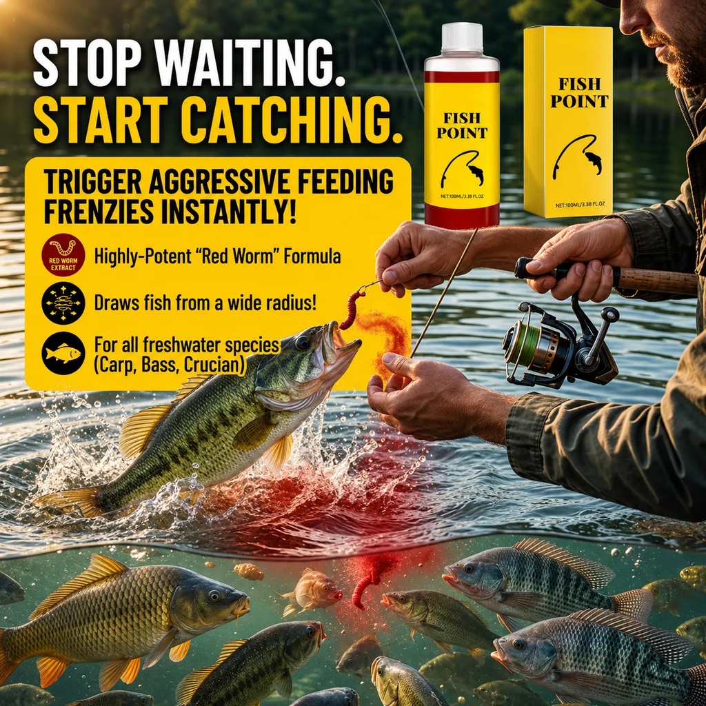 🐟Concentrated Fish Attractant Liquid – Fast-Acting Red Worm Formula
