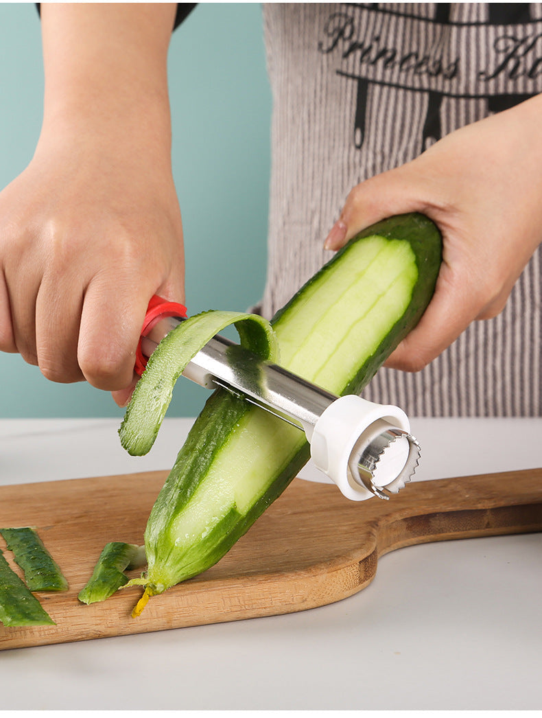2-in-1 Apple Corer & Peeler Tool | Stainless Steel