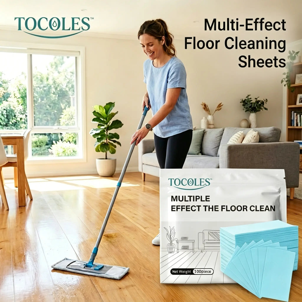 100 Piece Floor Cleaning Tablets Multi-Surface Cleaner for Hardwood Laminate Tile & RV Walls Antibacterial Deodorization Maintenance