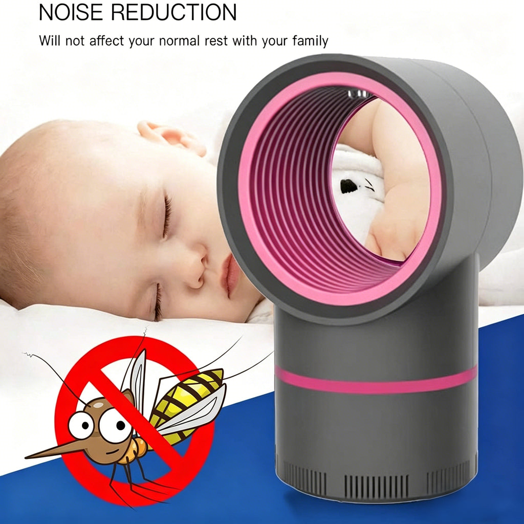 🦟 360° LED Mosquito Killer Lamp – Mute UV Light, Bug Trap for Home