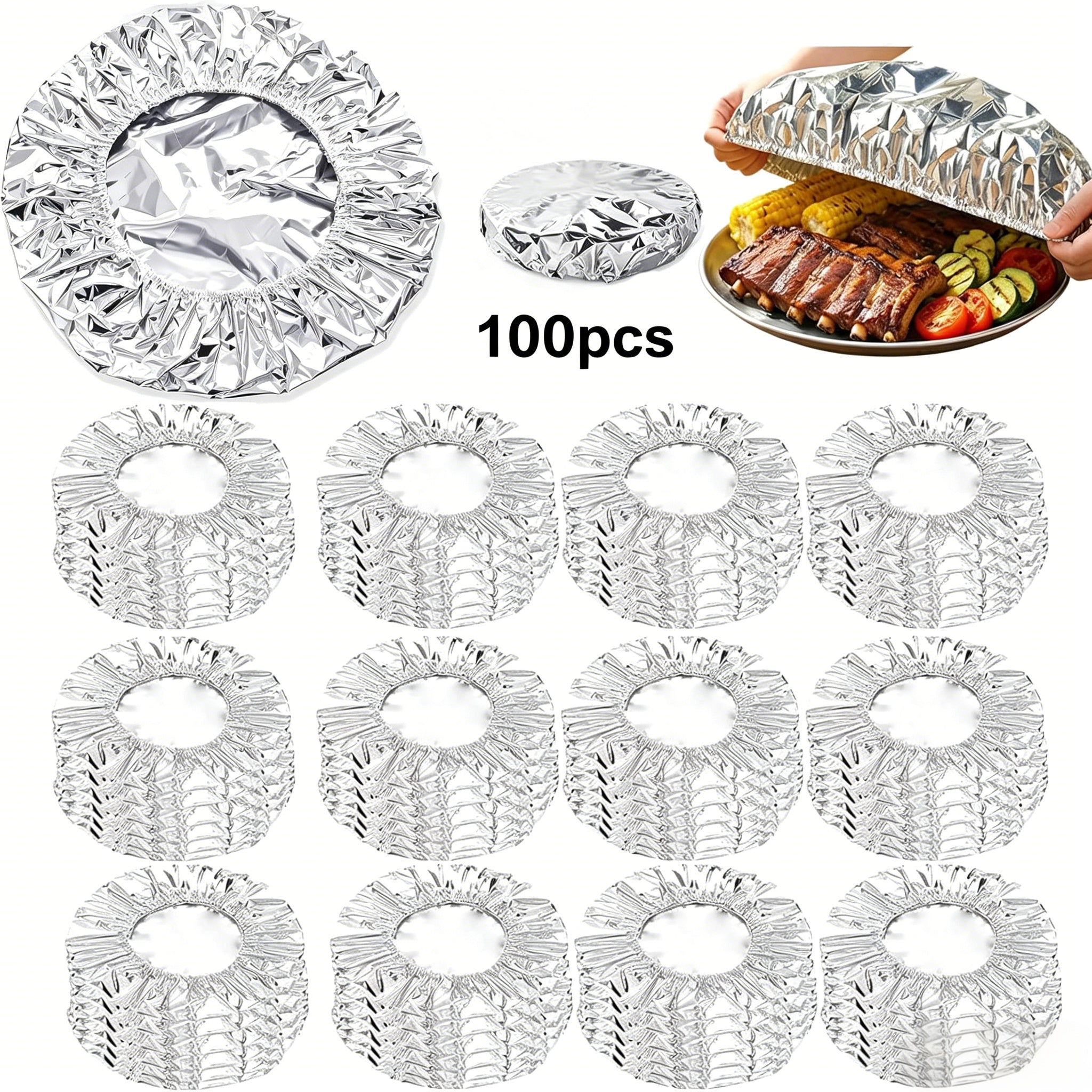 🔥Aluminum Foil Heat Shield Covers – No Plastic 🥘