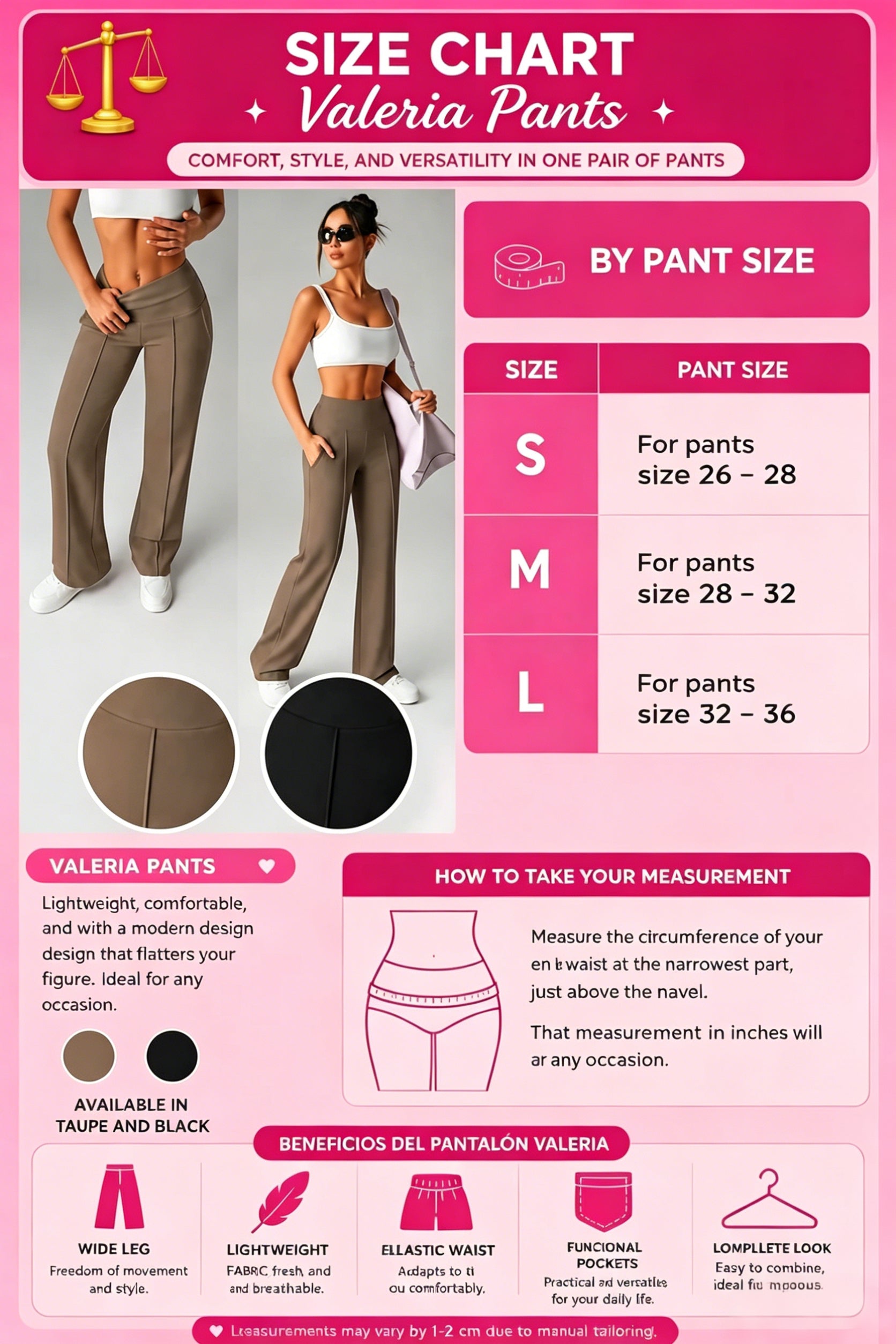 👖 Valeria Pants – High-Waisted, Office & Gym, Stretch, Flattering Fit