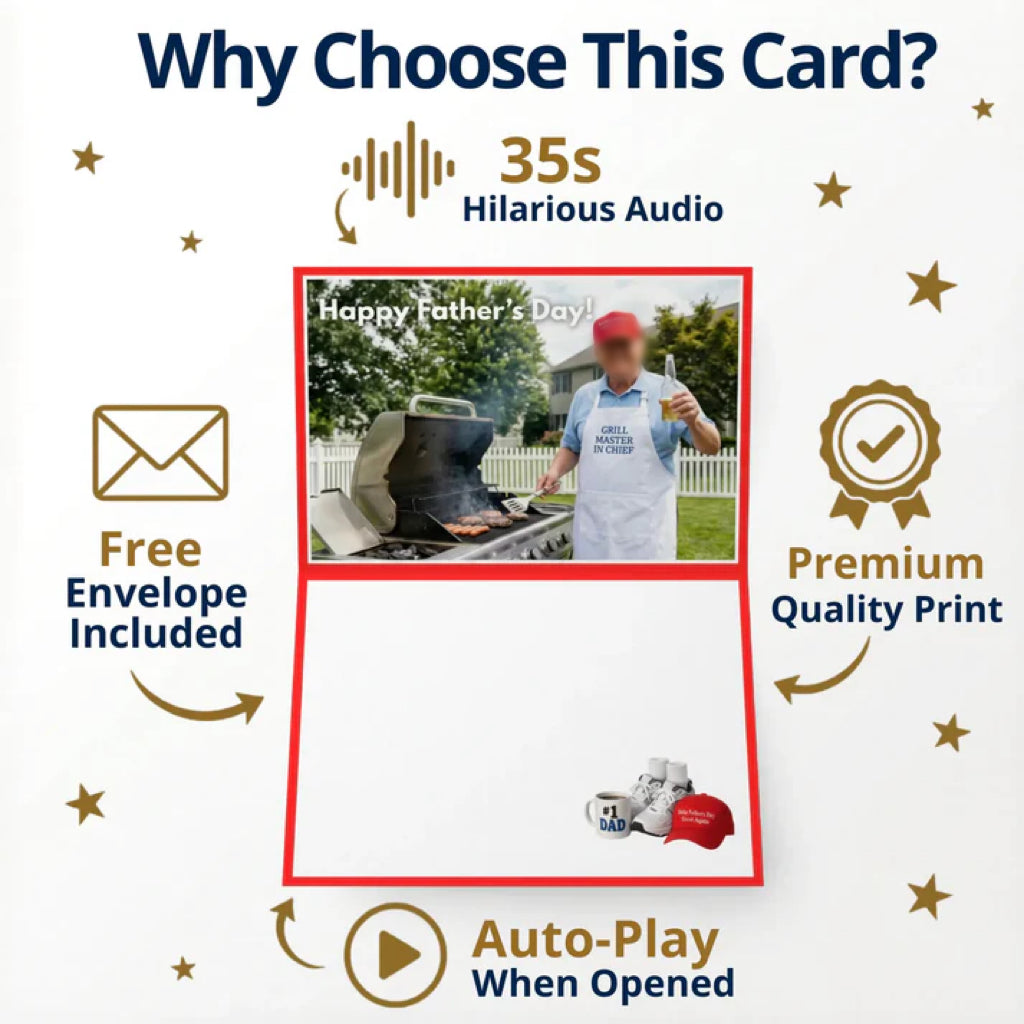 🎙️ Funny Trump Talking Father’s Day Audio Card for Dad
