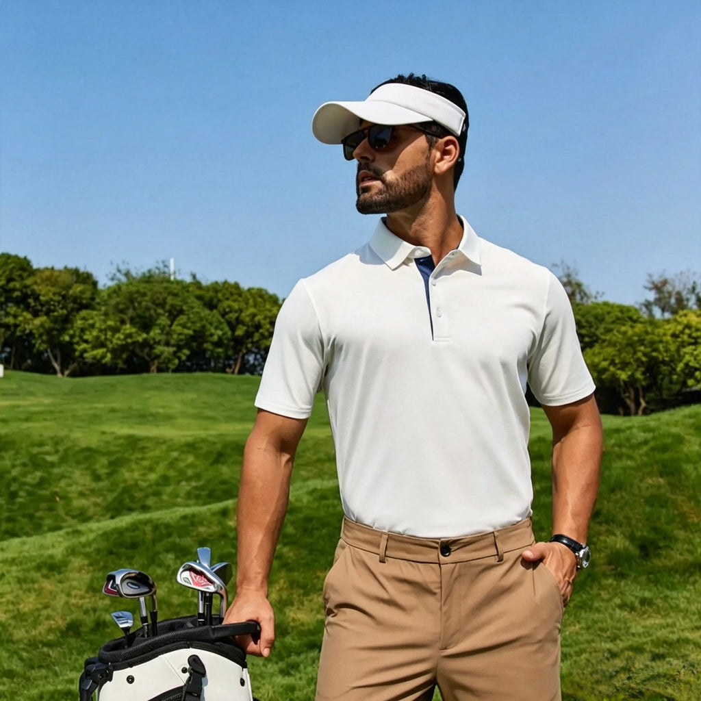 👕 Men's Quick-Dry Performance Polo Shirt | Moisture-Wicking & UPF30+