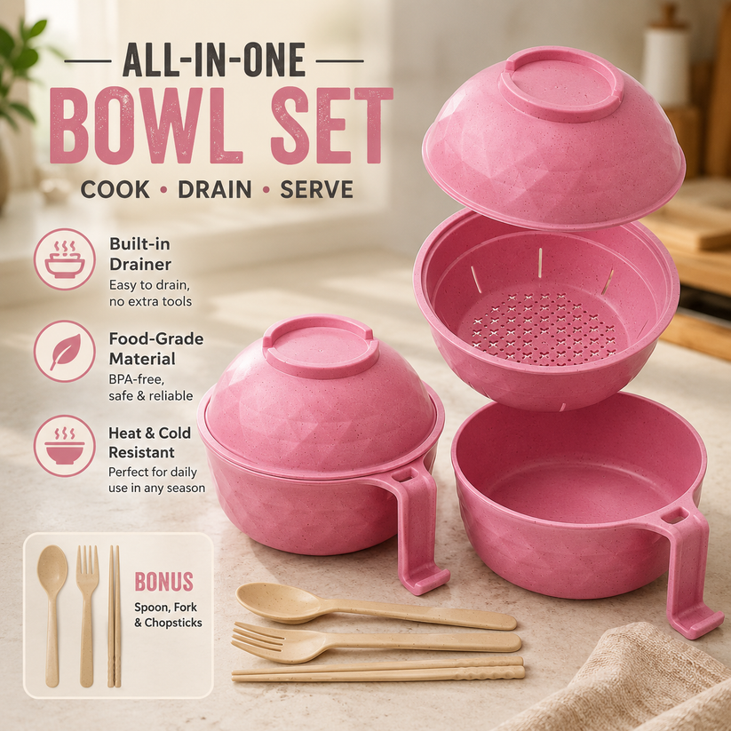 🍝All-in-One Microwave Noodle Bowl Set