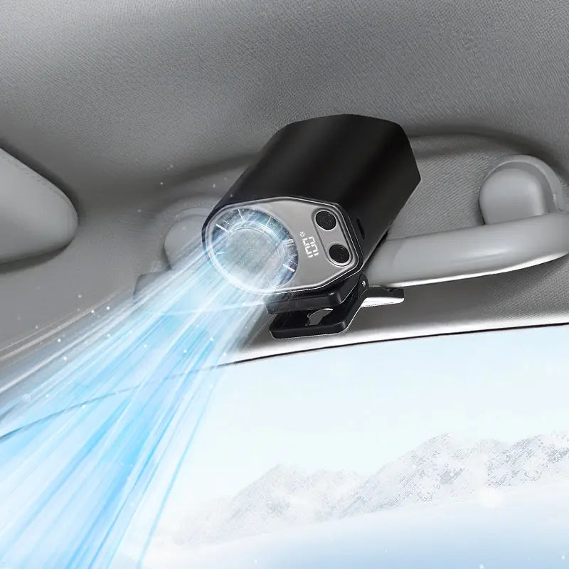 JOYTUTUS 2026 Car Clip Fan with 360° Rotation & USB Rechargeable