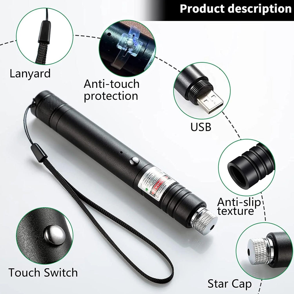 🔥High-Power Tactical Green Laser Pointer