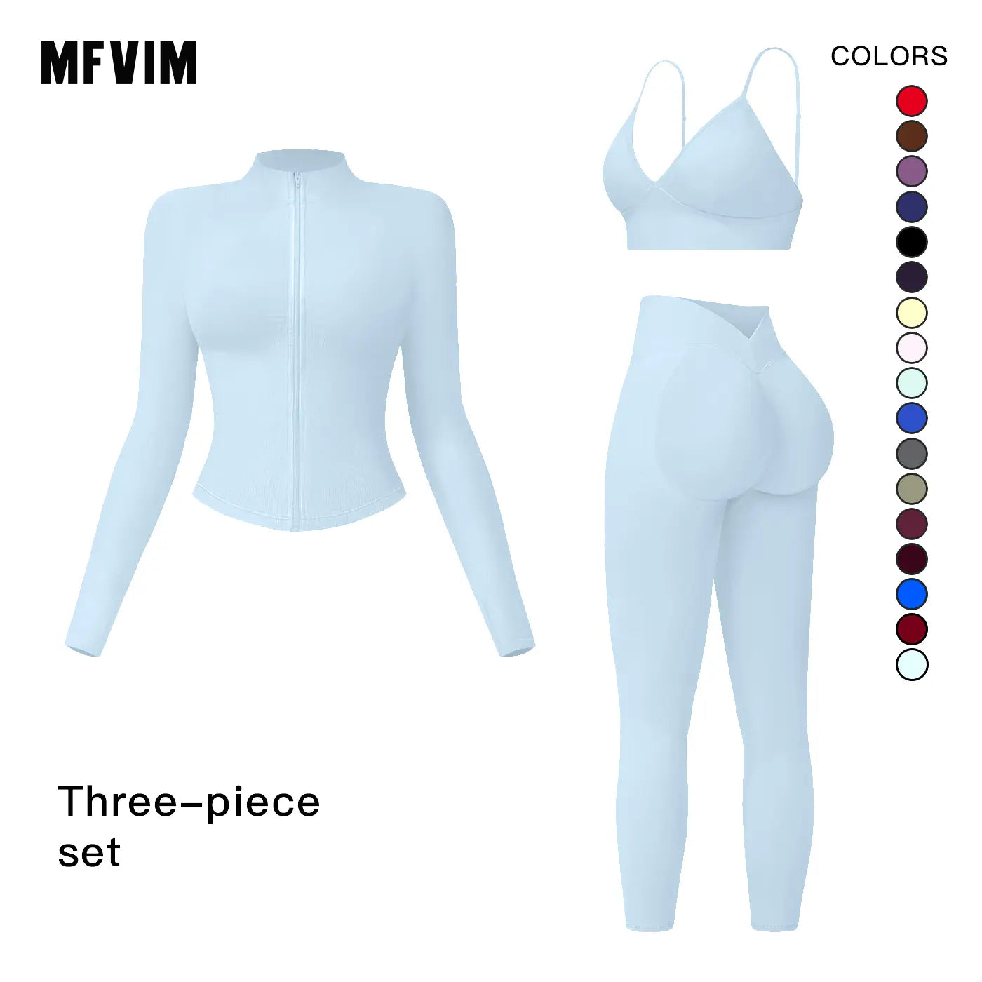 MFVIM Women's Criss Cross Crop Tank & Leggings Set