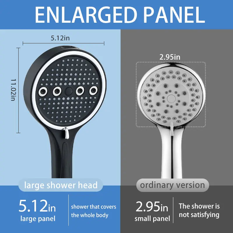 🌟 Powerful Handheld Shower Head – 6 Modes, High Pressure, Rainfall Massage