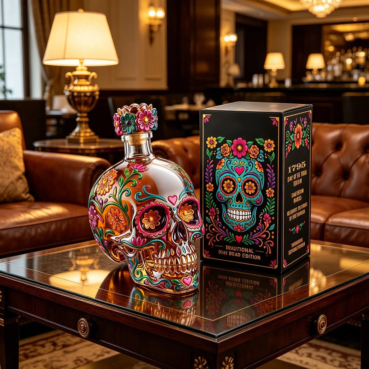 🔥HOT SALE-Day of the Dead Limited Edition Tequila Bottle