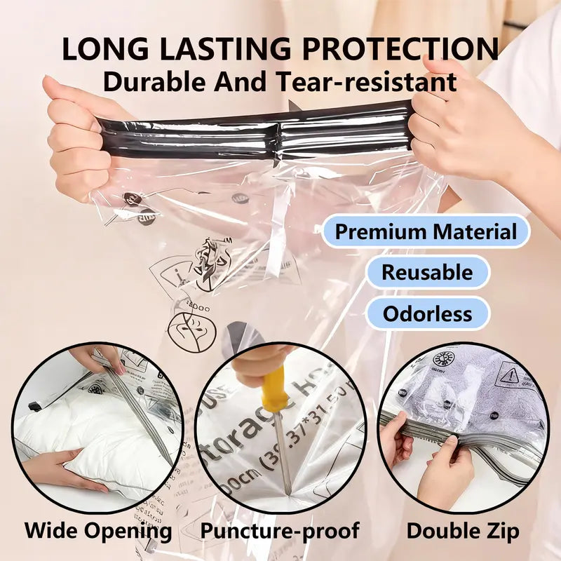 🔥Cordless Travel Vacuum Storage Compression Bag Set