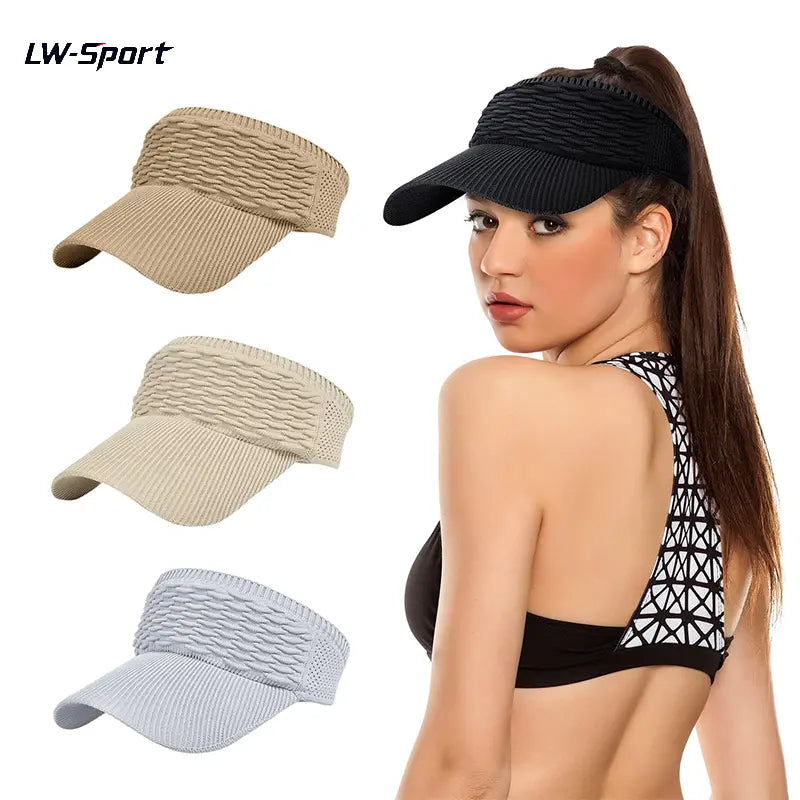 Women's High Ponytail Sun Visor Hat for Sun Protection