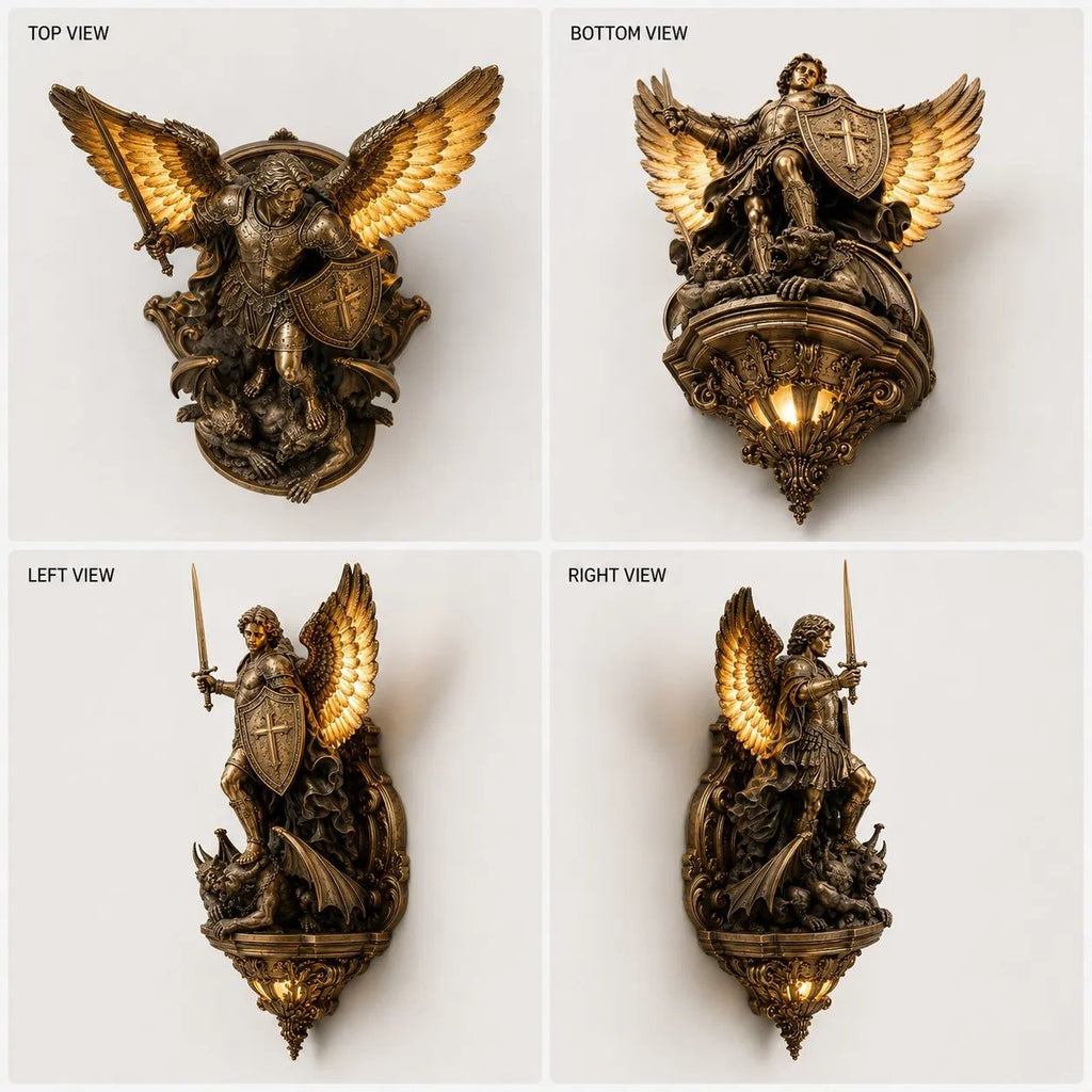 ✨St. Michael Guardian Angel Wall Light