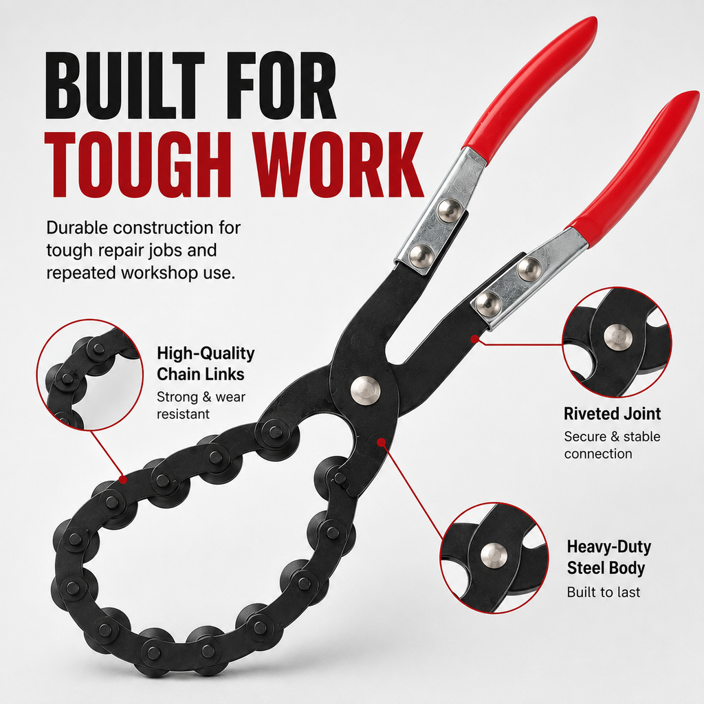 ⚡Exhaust Cutter, Cuts 3/4" to 3-1/4" Pipe, Durable Chain Cutter Tool