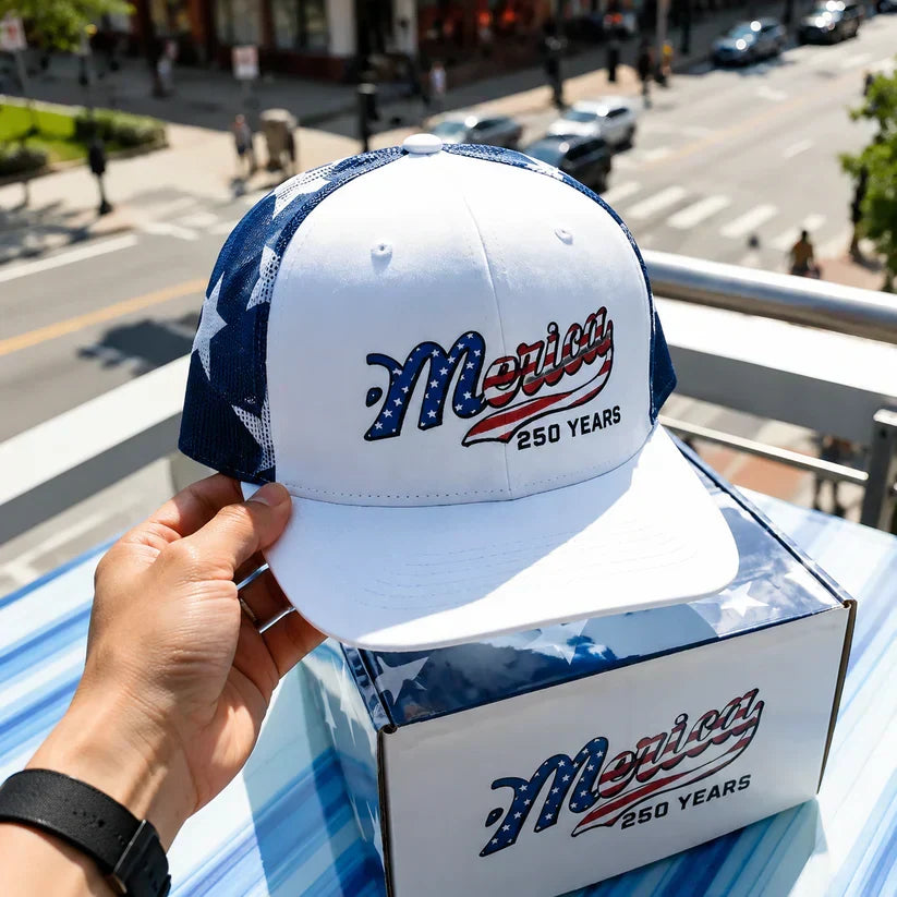 🔥Last day 50% OFF🎁Merica 250 Years Embroidered Mesh Back Trucker Hat