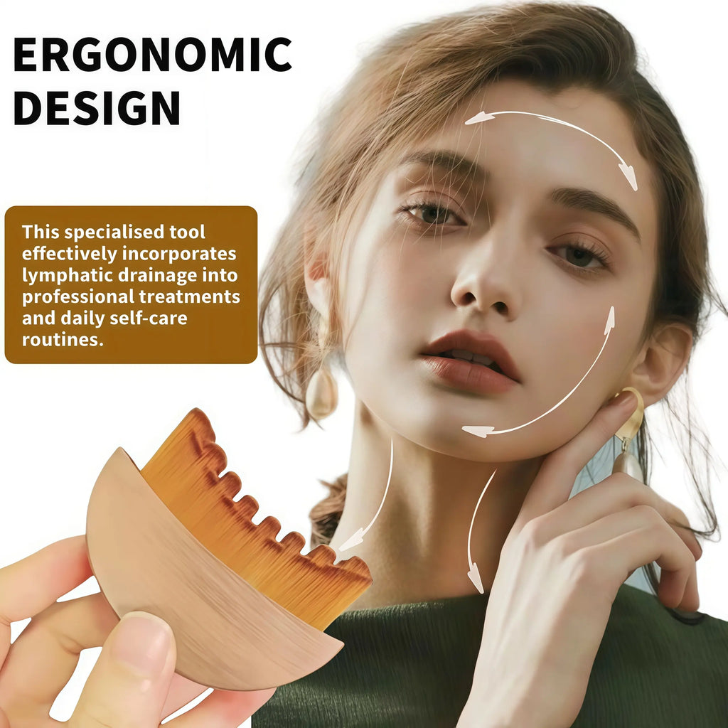 Lymphatic Contour Face Brush Set for Jawline Sculpting