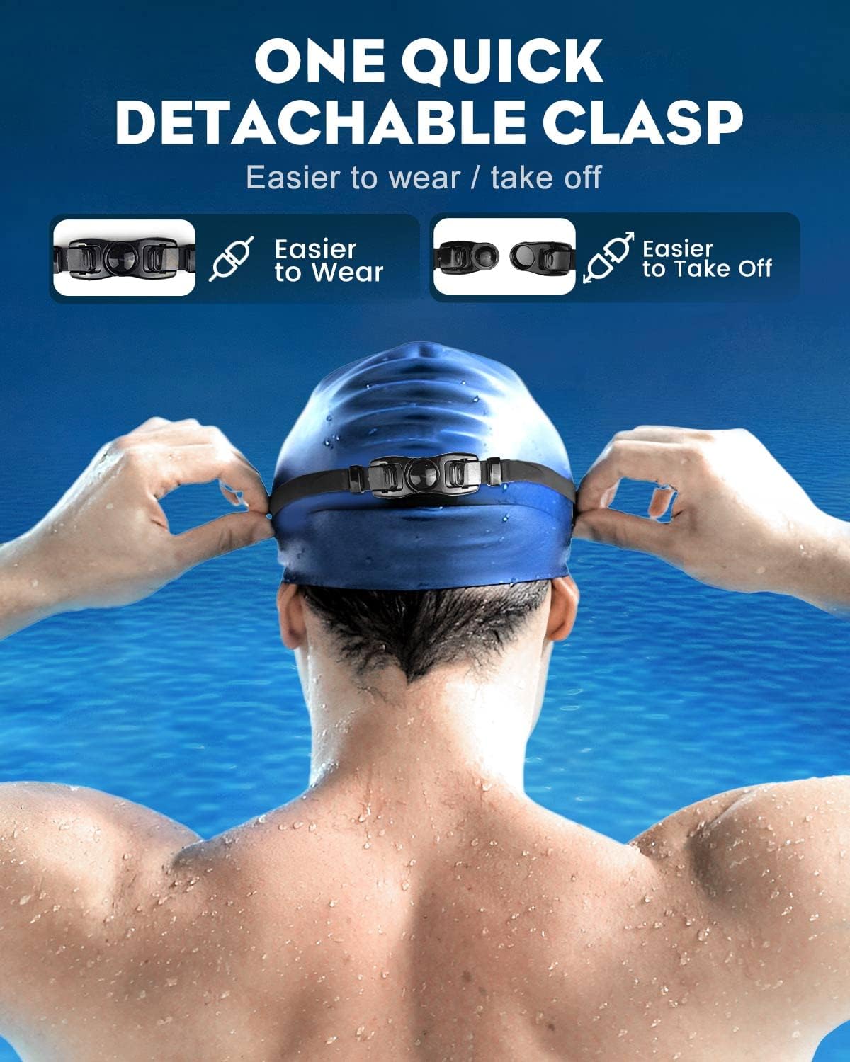🔥Goggles Swimming Adult Swim-Goggles: Wide View with UV400 Protection Anti Fog No Leak for Men and Women