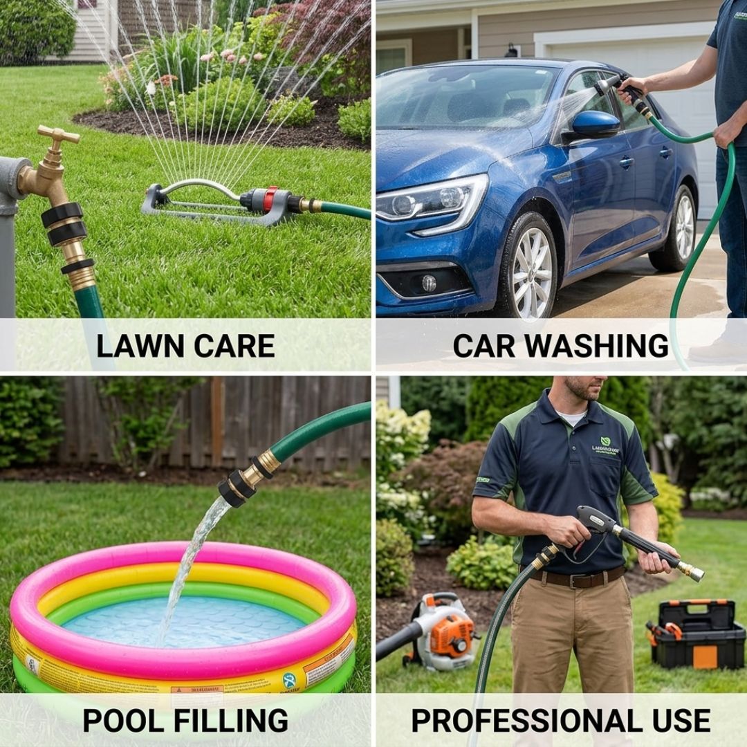 💧 Universal Quick Connect Pro Garden Hose Fittings – Heavy-Duty Reusable Premium Rust-Proof Hose Coupler Set 🛠️