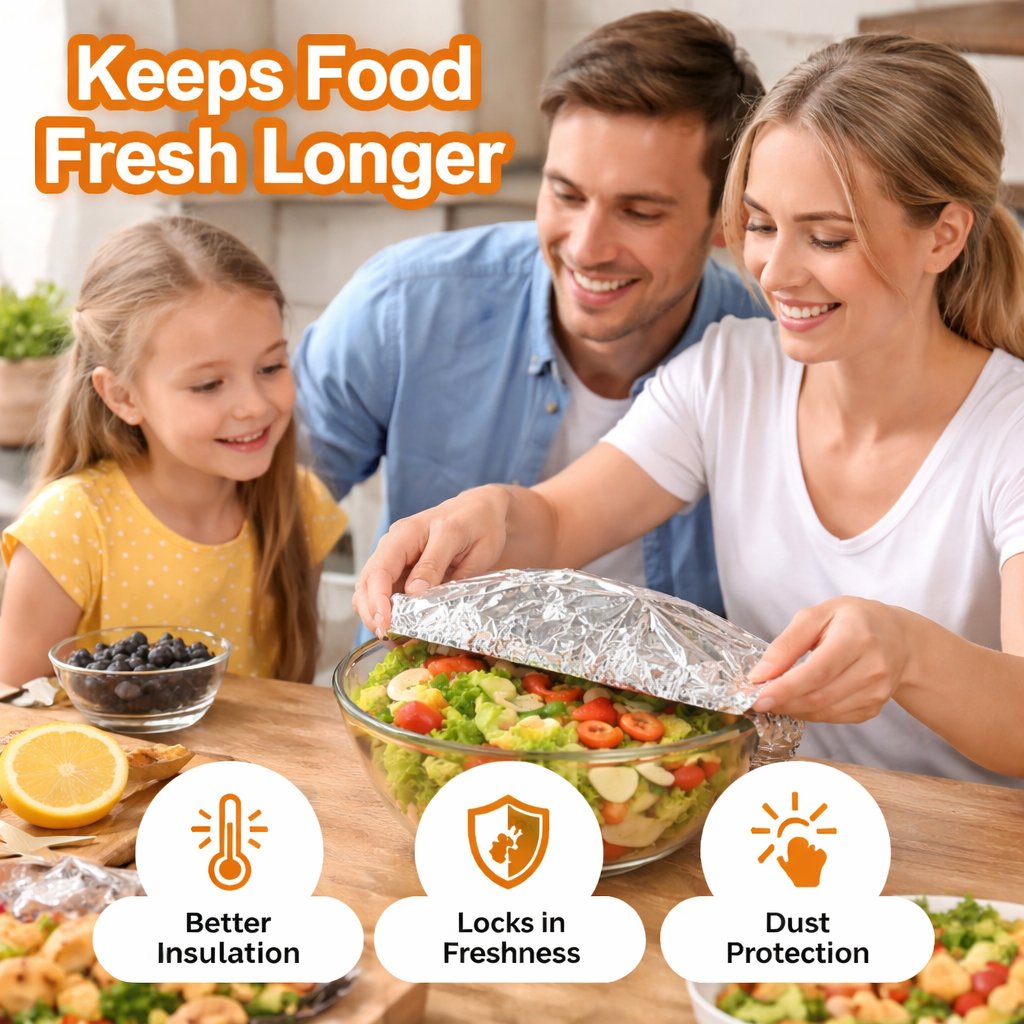 Aluminum Foil Heat Shield Covers – No Plastic 🥘
