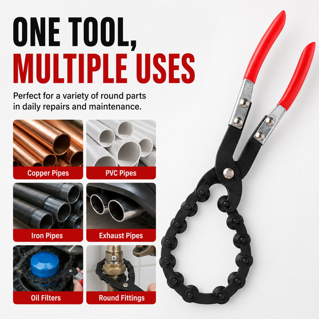 ⚡Exhaust Cutter, Cuts 3/4" to 3-1/4" Pipe, Durable Chain Cutter Tool