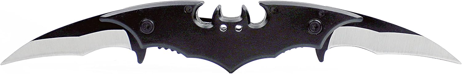 🦇 Dual Blade Folding Knife – Bat-Wing Design, Safety Lock, EDC Powerhouse