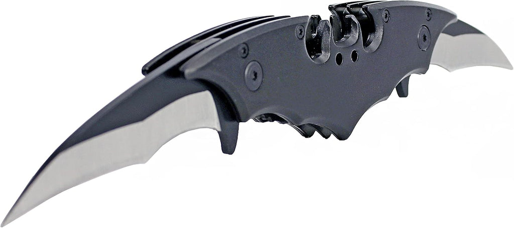 🦇 Dual Blade Folding Knife – Bat-Wing Design, Safety Lock, EDC Powerhouse