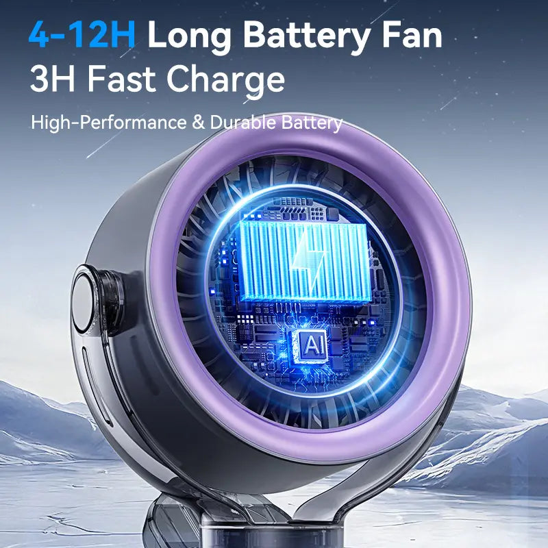 Rechargeable Portable Clip on Fan-100-Speed Touch Control, LED Display, 360° Rotate Quiet Turbo Desk Fan, Small Battery Operated USB Fan for Stroller Bed Travel Camping Golf Gym