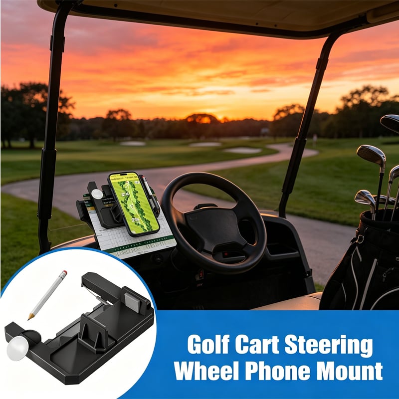 ⛳ Golf Cart Steering Wheel Phone Mount