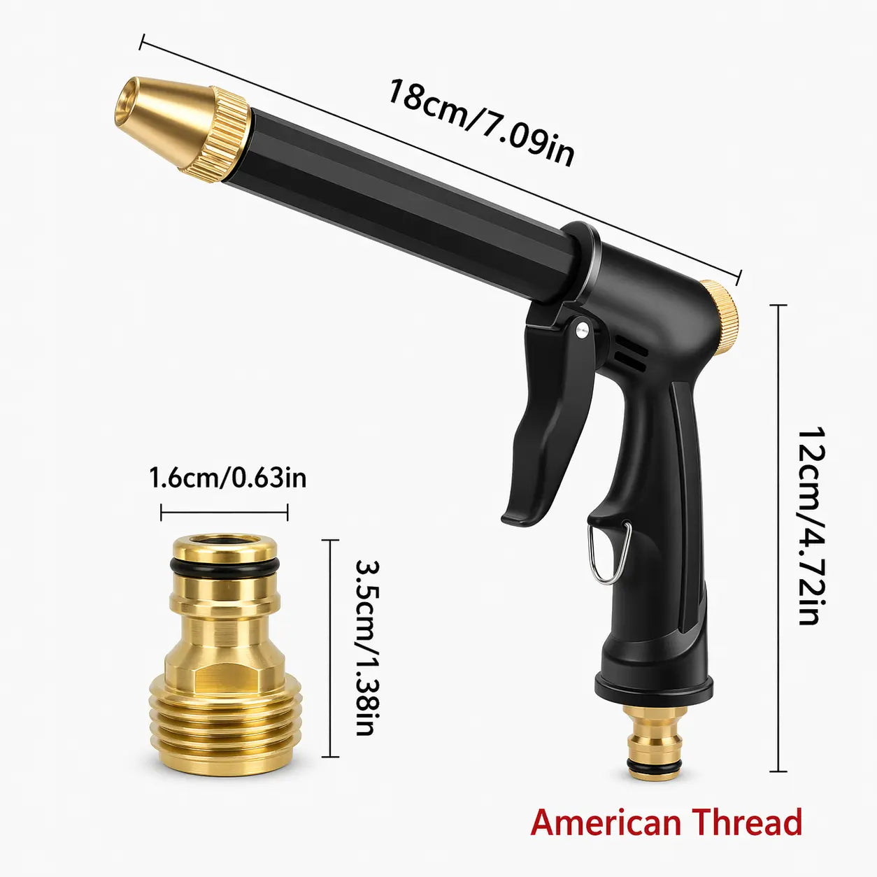 🔥High-Pressure Water Gun – Handheld Car Wash + Garden Sprayer + Household Cleaner
