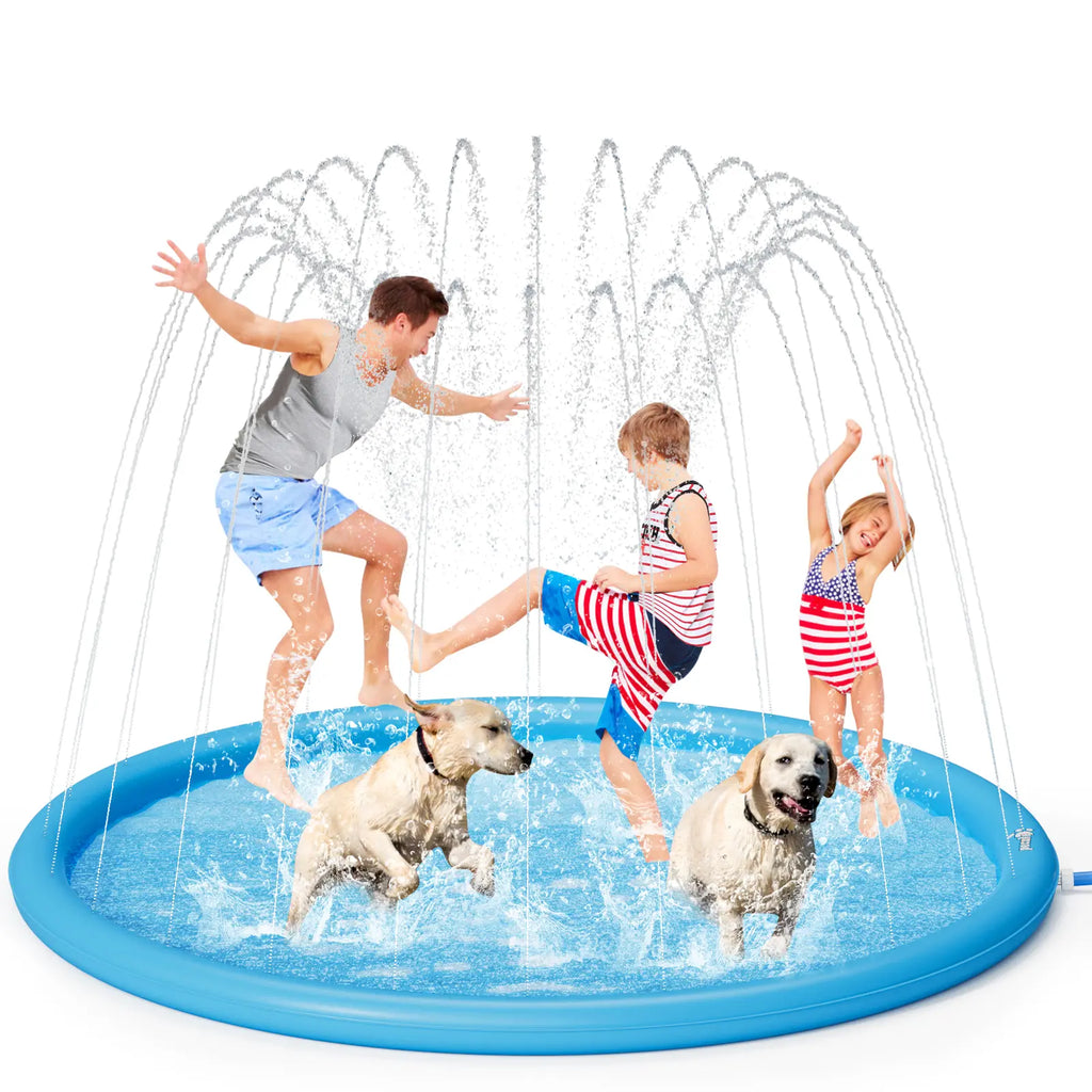 🐶 Splash Mat – Anti-Slip Water Play for Dogs & Kids, Summer Fun 💦