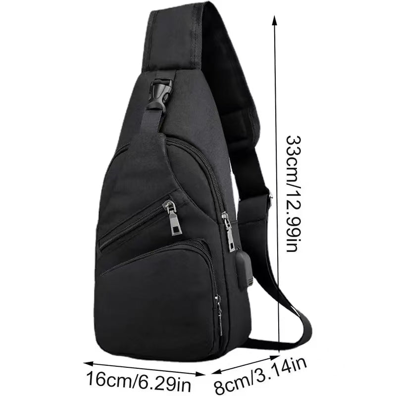 🔥Men's Waterproof Oxford Sling Chest Bag for Travel & Daily Use