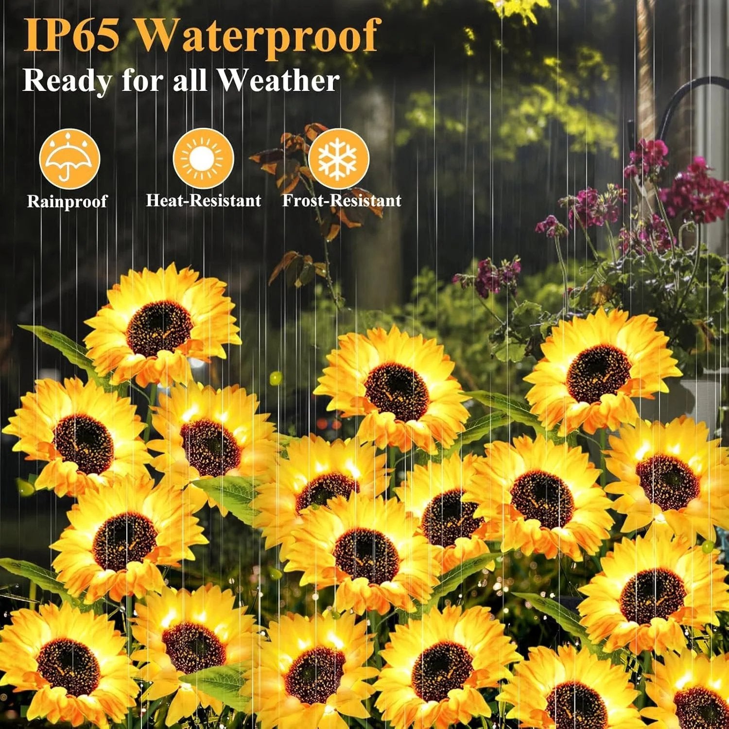 2026 UPGRADED Solar Sunflowers – Hyper-Realistic Petals, Stunning Shadow Projections & Dusk-to-Dawn Garden Magic 🌻