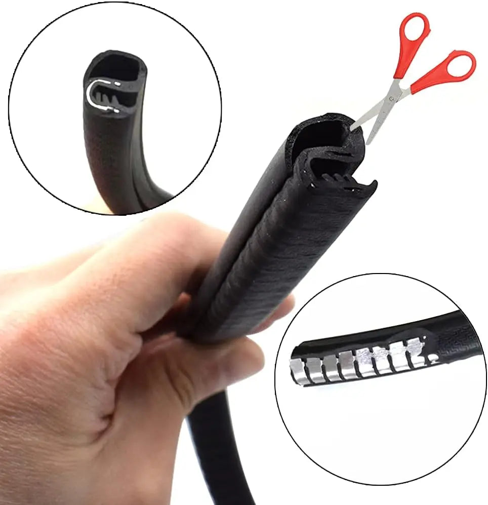 Car Door Seal Strip - 2PCS B-Pillar Seal Strip, Automotive Rubber Frame Universal for Cars, Trucks, SUV, RVs