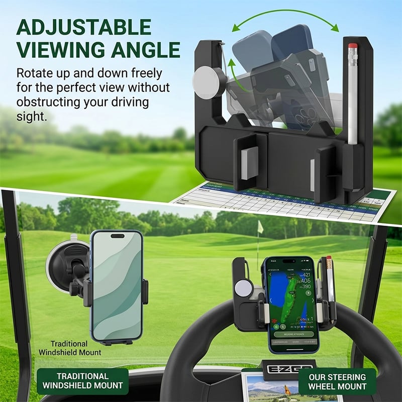 ⛳ Golf Cart Steering Wheel Phone Mount