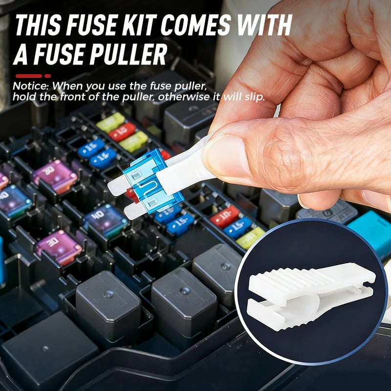 🚗 306-Piece Car Fuse Assortment Kit | Micro, Mini & Standard Blade Fuses with Fuse Puller