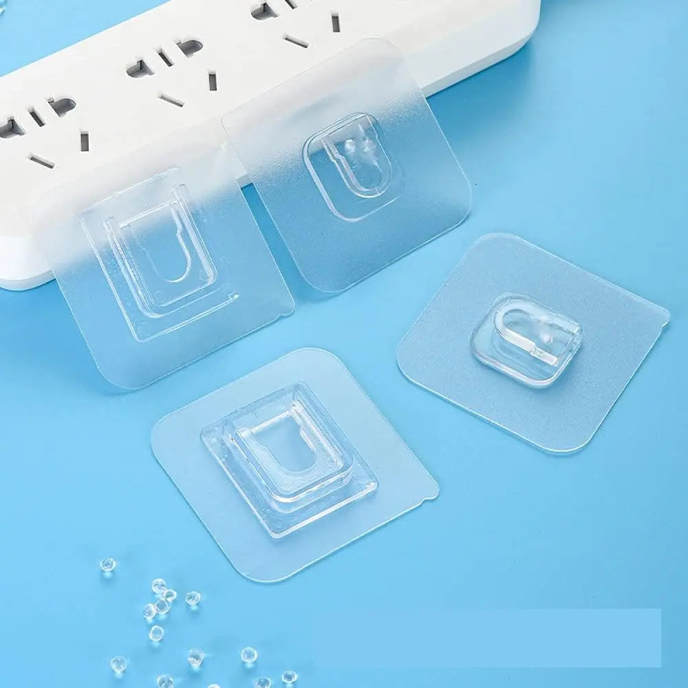 Wall Hooks Hanger - Double Sided Adhesive Suction Cup