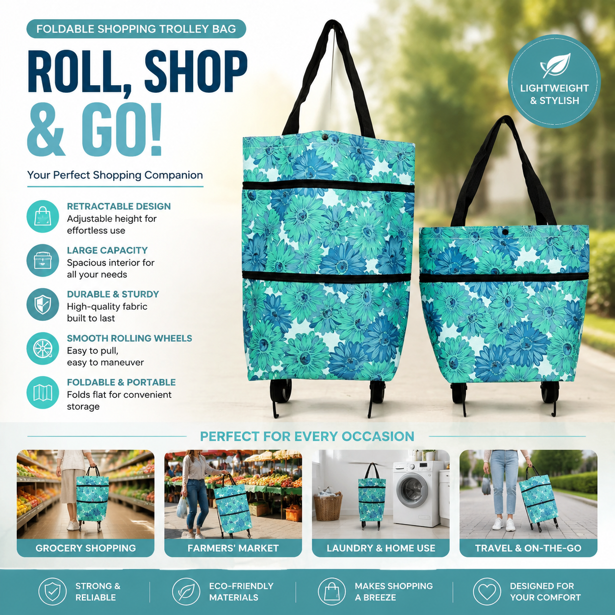 🔥HOT SALE 49% OFF🔥Foldable 2-in-1 Shopping Bag