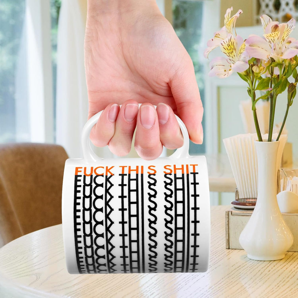 Birthday Gifts for Women，Funny Gag Gifts for Men, Hidden Message Ceramic Coffee Mug, White Elephant Gifts, Unique Office Prank Gag Gifts for Coworkers Coffee Lover