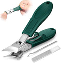 🦅 3Pcs Eagle-Beak Ingrown Toenail Clipper  – Ultra Sharp, Precision 30° Curved Blade, Splash-Proof