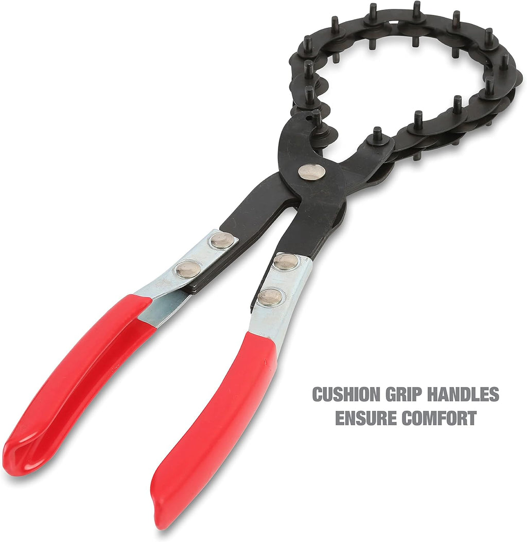 Exhaust Cutter, Cuts 3/4" to 3-1/4" Pipe, Durable Chain Cutter Tool, Easy One-Handed Rotation, Compact Pipe Cutter Chain for Tight Spaces